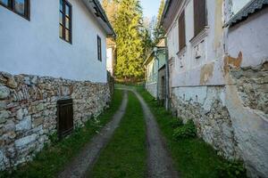 roos Montana, een mooi oud dorp in transsylvanië. de eerste mijnbouw stad- in Roemenië dat begonnen extraheren goud, ijzer, koper. foto