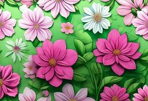 naadloos bloemen patroon. ontwerp voor behang, omhulsel papier, achtergrond, kleding stof. foto