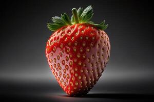 single vers aardbei fruit. ai gegenereerd foto