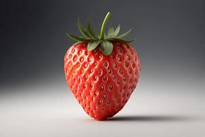 single vers aardbei fruit. ai gegenereerd foto