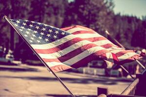 Amerikaans vlag. onafhankelijkheid dag. 4e van juli. foto