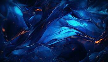 generatief ai illustratie van donker monochroom vergelijken blauw, textuur, abstract, psychedelisch, levendig achtergrond foto