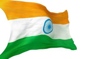 Indië nationaal vlag geïsoleerd foto