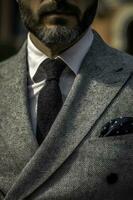 elegant zakenman met stropdas foto