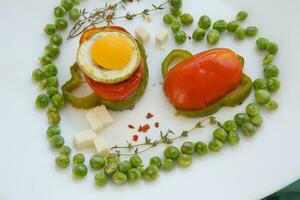 laag in calorieën gezond lunch foto