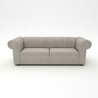 meubilair voor modern kamer interieur , comfortabel sofa Aan wit achtergrond. meubilair, interieur object, elegant bank, 3d renderen foto