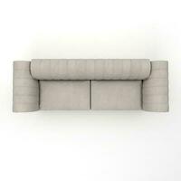 meubilair voor modern kamer interieur , comfortabel sofa Aan wit achtergrond. meubilair, interieur object, elegant bank, 3d renderen foto