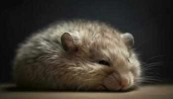 pluizig chinchilla portret, op zoek Bij camera verlegen gegenereerd door ai foto