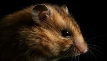 pluizig Guinea varken portret, schattig bakkebaarden, verlegen gegenereerd door ai foto