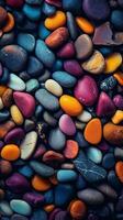 illustratie van klein zee steen kiezelsteen achtergrond, ai gegenereerd foto