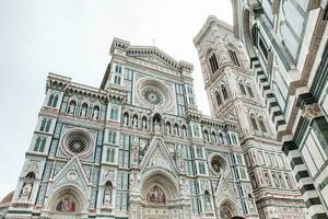 de Giotto campanile en Florence kathedraal gewijd in 1436 foto