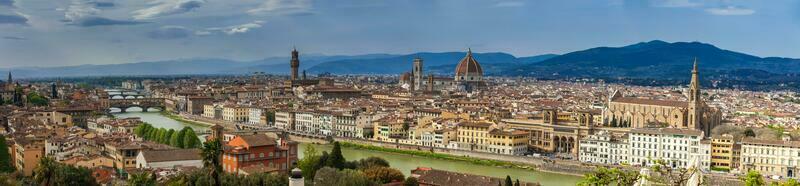 panorama van de mooi stad van Florence van michelangelo plein foto