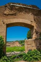 ruïnes Bij de domus aug Aan palatine heuvel in Rome foto