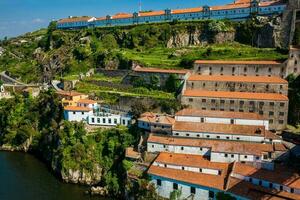 visie van de villa nova de gaia stad Aan de banken van de douro rivier- in Portugal foto