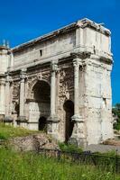 boog van septimius severus Bij de Romeins forum in Rome foto