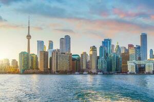 downtown Toronto stad horizon, stadsgezicht van Canada foto