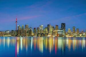 downtown Toronto stad horizon, stadsgezicht van Canada foto