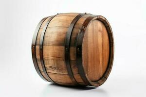 traditioneel houten vat voorwerp. genereren ai foto
