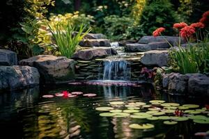 waterval. generatief ai technologie. foto