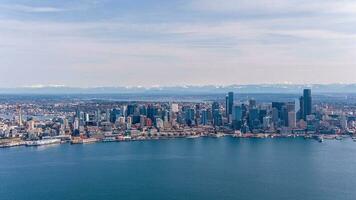 Seattle, de skyline van Washington foto