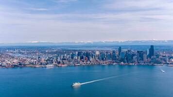 Seattle, de skyline van Washington foto