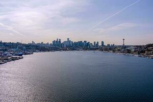 Seattle, de skyline van Washington foto