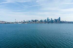 Seattle, de skyline van Washington foto