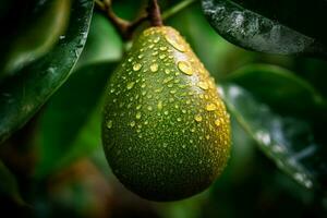 avocado boom. genereren ai foto