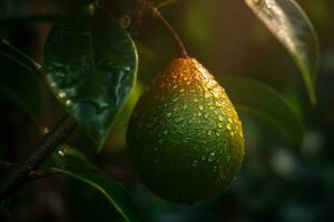 avocado boom. genereren ai foto