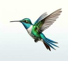 vliegend kolibrie geïsoleerd foto