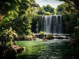 natuurlijk waterval achtergrond foto