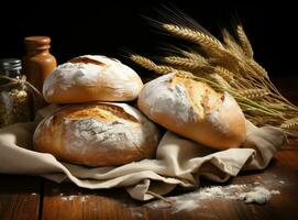 vers smakelijk brood achtergrond foto