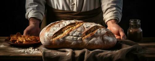 vers smakelijk brood achtergrond foto