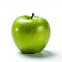 groen appel geïsoleerd Aan wit achtergrond ai gegenereerd foto