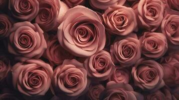 roze roos achtergrond ai gegenereerd foto
