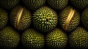 durian fruit achtergrond ai gegenereerd foto