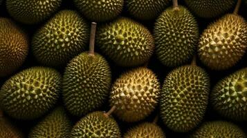 durian fruit achtergrond ai gegenereerd foto