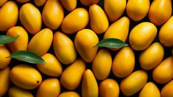 geel mango achtergrond ai gegenereerd foto