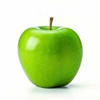 groen appel geïsoleerd Aan wit achtergrond ai gegenereerd foto