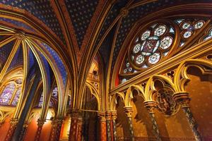 parijs, frankrijk, 2021 - sainte-chapelle interieur foto