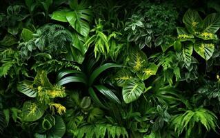 tropische bladeren achtergrond foto