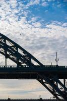 tyne en bruggen op hoog niveau in newcastle, engeland foto
