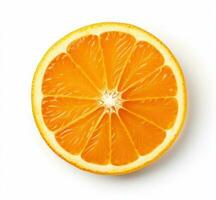 sinaasappel schijfje geïsoleerd foto