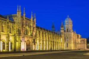 jeronimos-klooster of hieronymites-klooster in lissabon, portugal foto