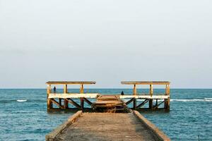 visvangst pier voor visvangst foto