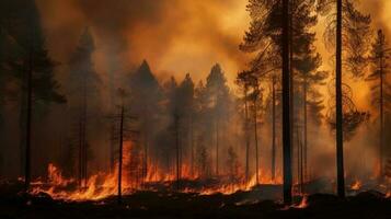 bosbrand achtergrond foto