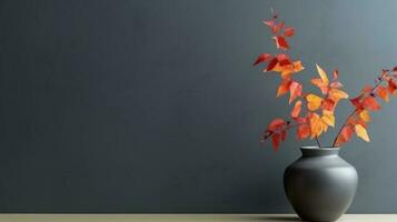 minimalistische behang met herfst boeket foto