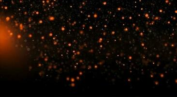 oranje zwart korrelig achtergrond, wazig lichten Aan donker lawaai structuur foto