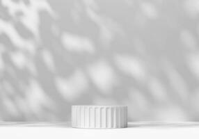 abstract minimaal modern wit podiumplatform voor productweergave showcase 3D-rendering foto