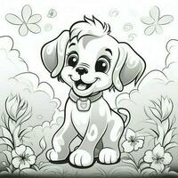 schattig hond puppy kleur Pagina's foto